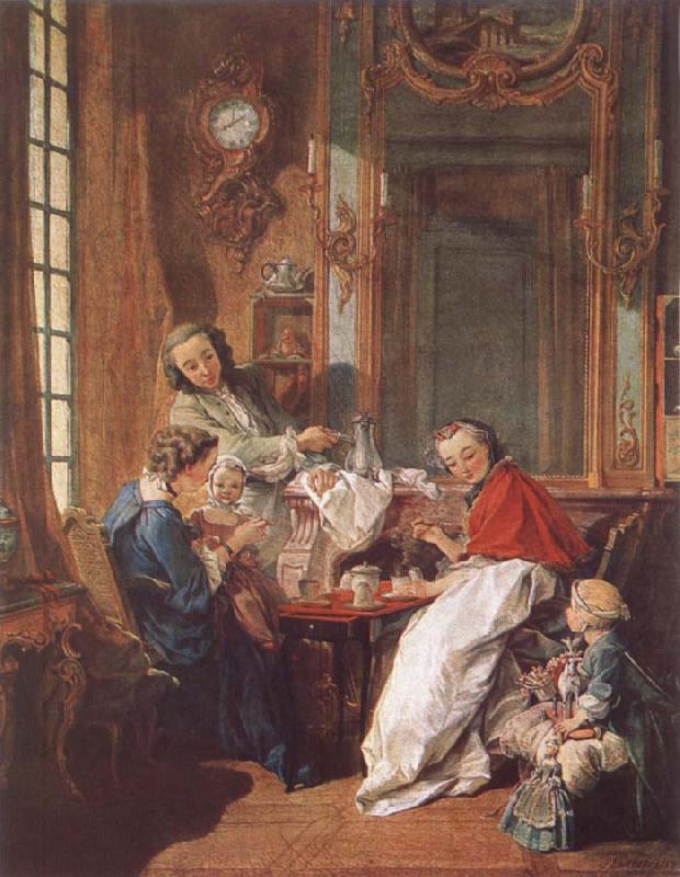 Francois Boucher An Afternoon Meal Sweden oil painting art